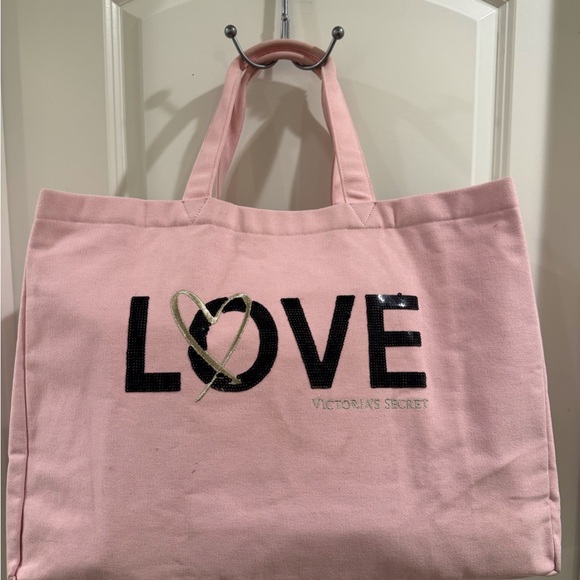 PINK Victoria's Secret Handbags - Victoria's Secret Pink Sequin * LOVE * Tote Bag